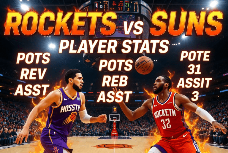 Houston Rockets vs Phoenix Suns Match Player Stats