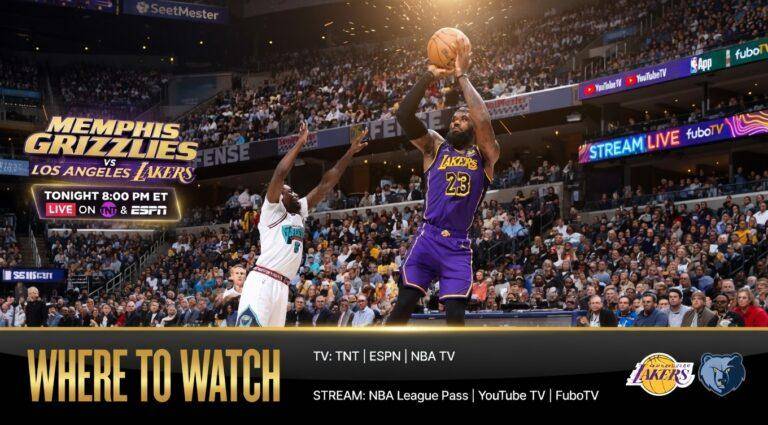 Where to Watch Memphis Grizzlies vs Lakers