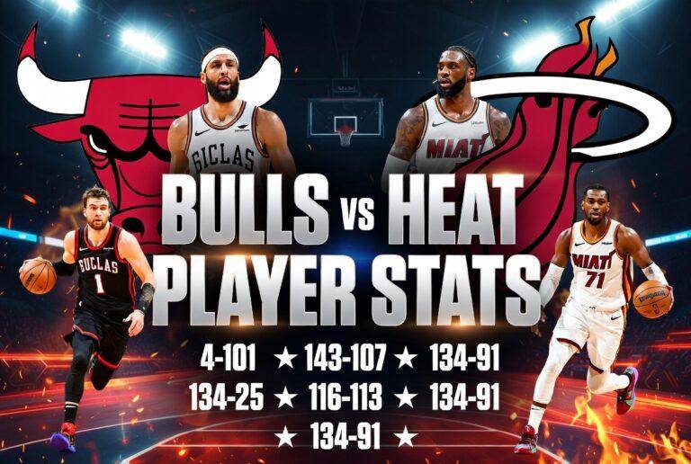Chicago Bulls vs Miami Heat Match Player Stats